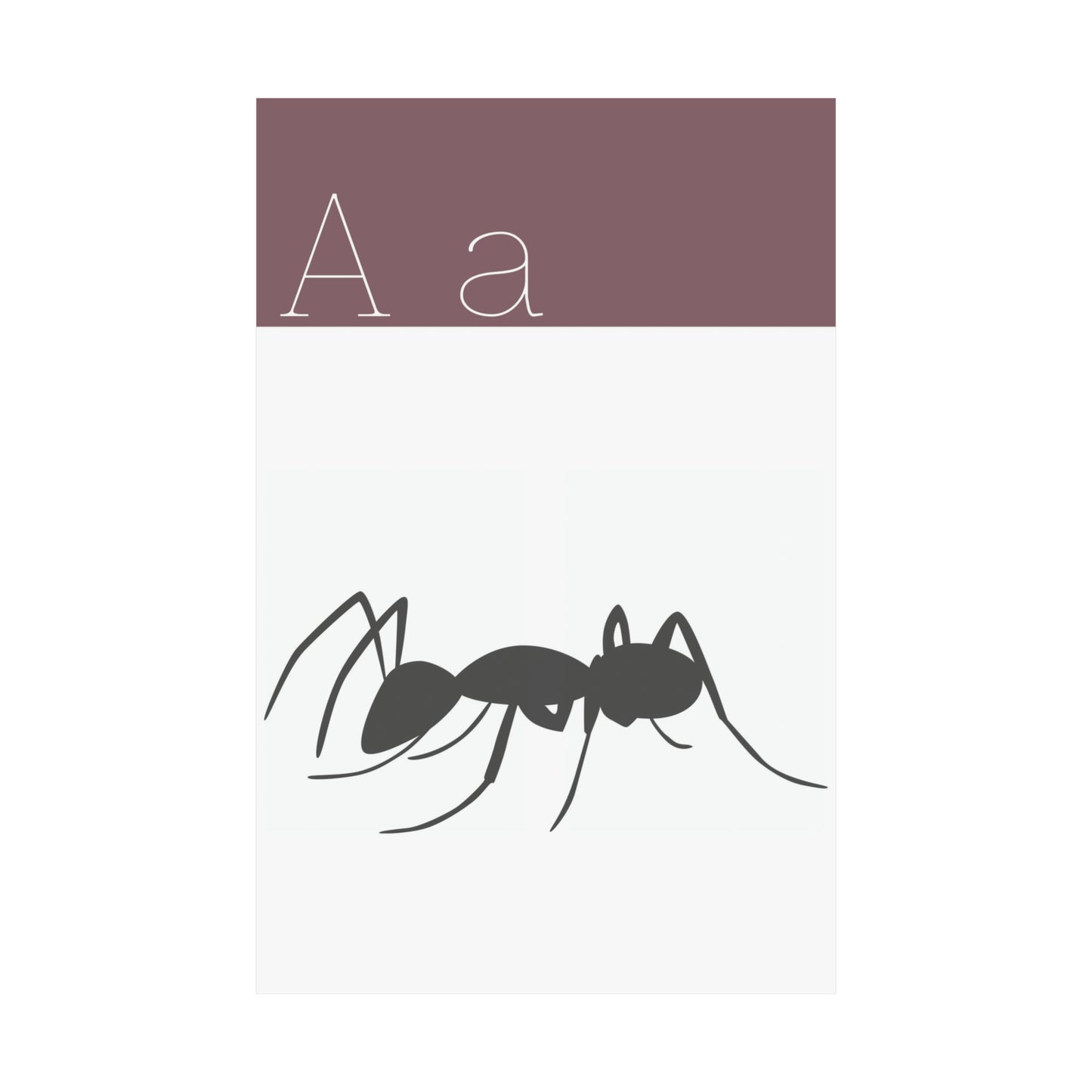 Ant  Poster in white background 