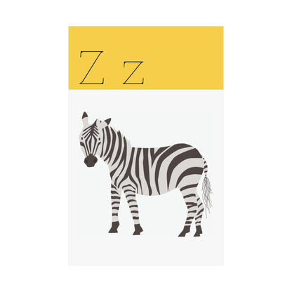 Zebra  Poster in white background 