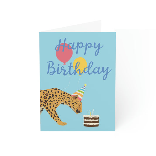 Leopard Birthday Cards